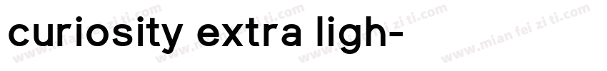 curiosity extra ligh字体转换
